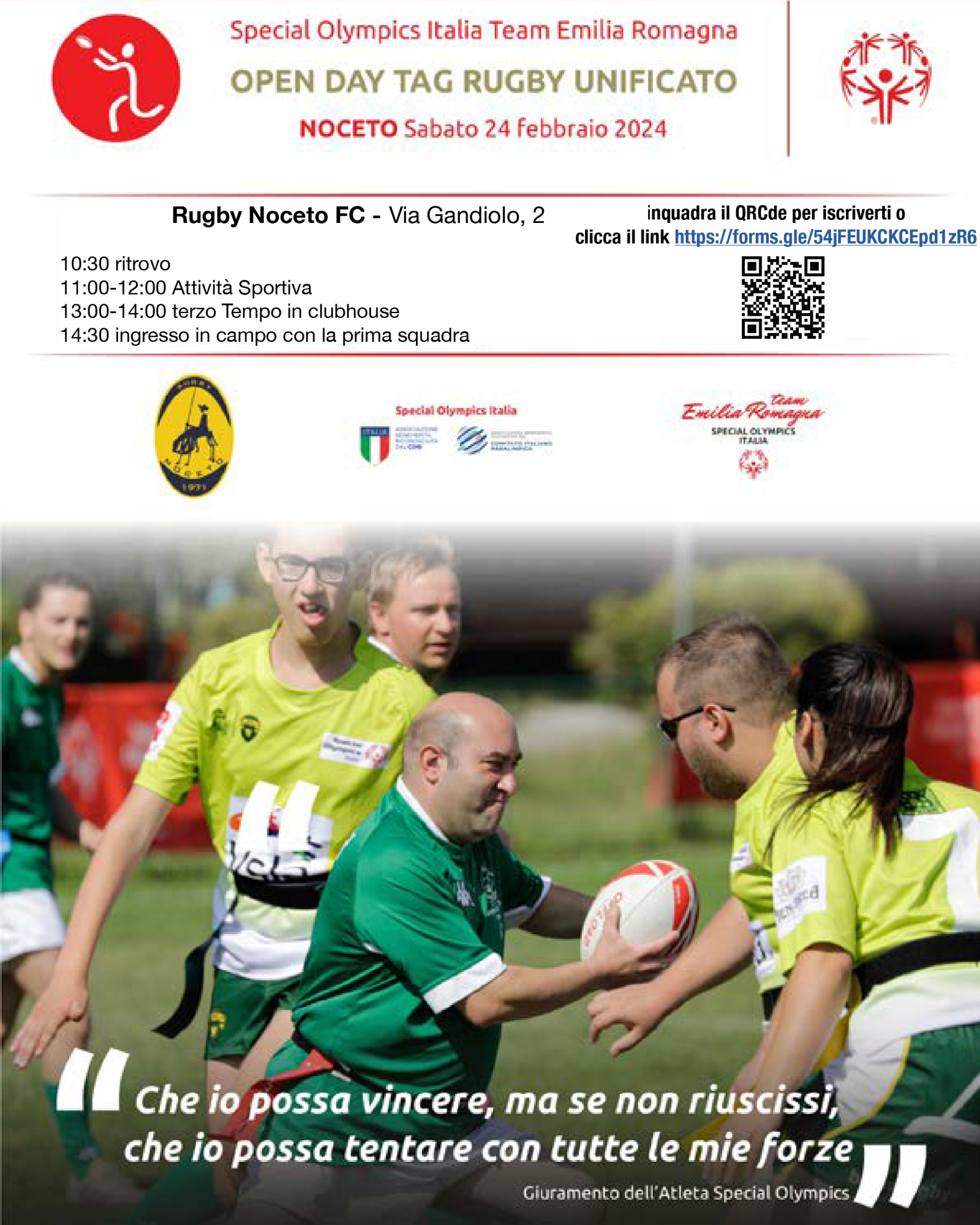 Noceto Rugby Rugby Noceto: al via il progetto con Special Olympics - Rugby Noceto
