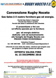 Gas Sales Energia e Rugby Noceto F.C. insieme