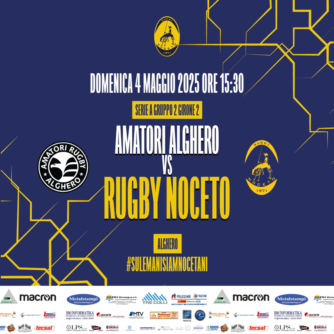 SerieA: Alghero e Noceto il 4 Maggio